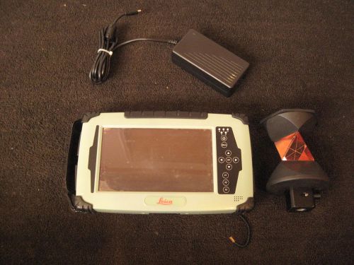 Leica Model CS25 Ultra Rugged Computer Data Collector Control &amp; GZR4 Prism