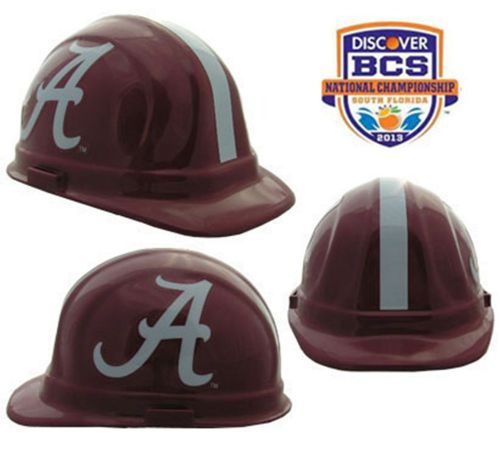 Alabama crimson tide football helmet hard hat &#034;roll tide&#034; ansi/osha approved for sale