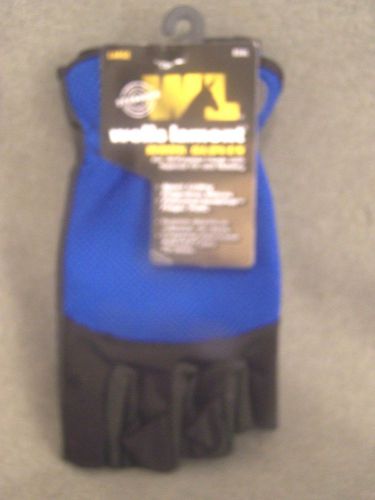 Wells Lamont fingerless work gloves 836L. 96% cotton 4% spandex. size medium.