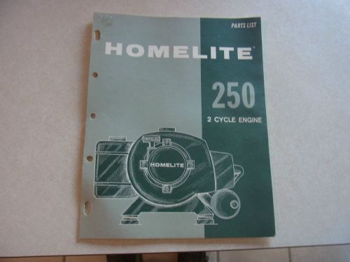 VINTAGE HOMELITE 250 2 Cycle Engine Parts List and More