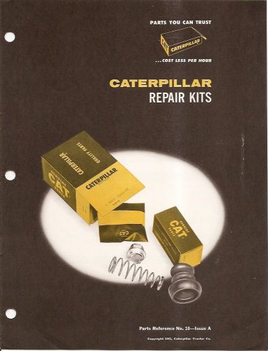 Equipment brochure - caterpillar - cat - repair kits brake engine 1961(e1486) for sale