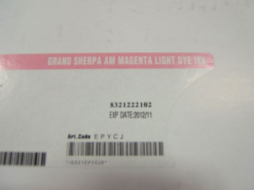 Agfa Grand Sherpa Water Based Light Magenta Dye Ink.  Boxed and factory sealed
