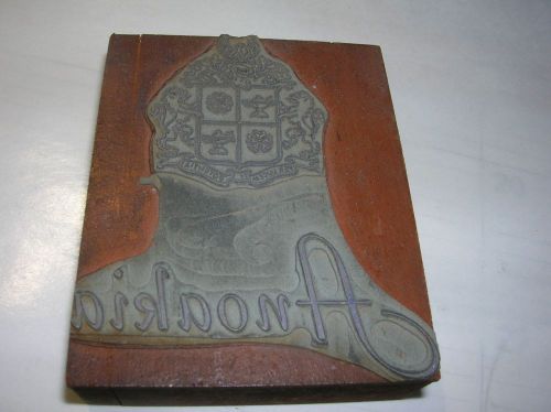 ANOAKIA Perlucew Potentia Lions Vintage Wood Block Printing Metal Stamp Unusual