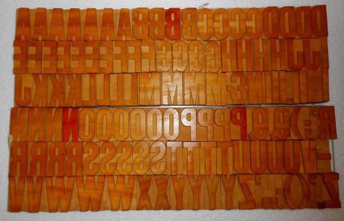 123 piece unique vintage letterpress wood wooden type printing blocks unused.b24 for sale