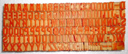 138 piece Unique Vintage Letterpres wood wooden type printing blocks Unused m306