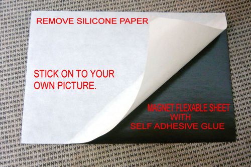 5+1 flexible fridge magnet blank sheet,self adhesive*1 side silicone paper 4&#034;x6&#034;