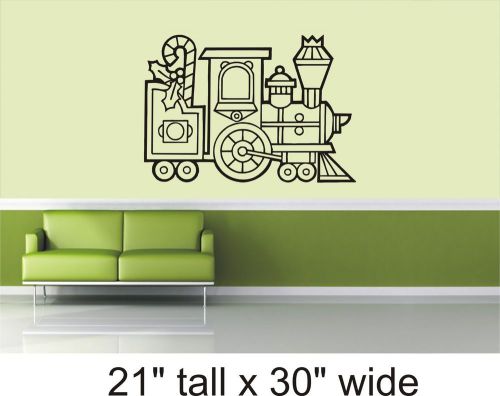 2X Christmas Choo Choo Train Wall Art Decal Vinyl Sticker Mural Decor-FA299