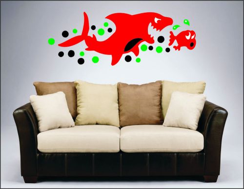 2X Fishes Wall stickers Bedroom, Drawing Room, Office -163