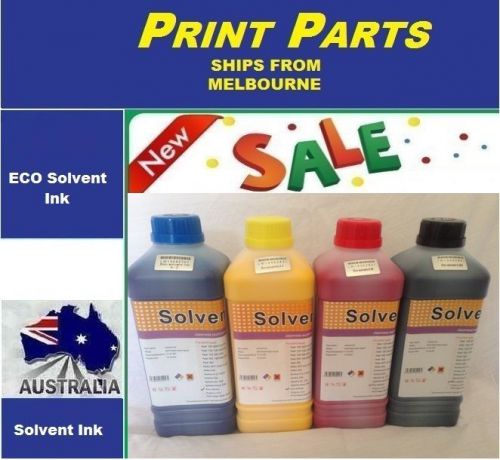 Eco solvent ink for roland-mimaki-mutoh-agfa-epson printers 4 x 1lt for sale