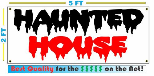 HAUNTED HOUSE BANNER Sign NEW Larger Size Best Quality for the $$$