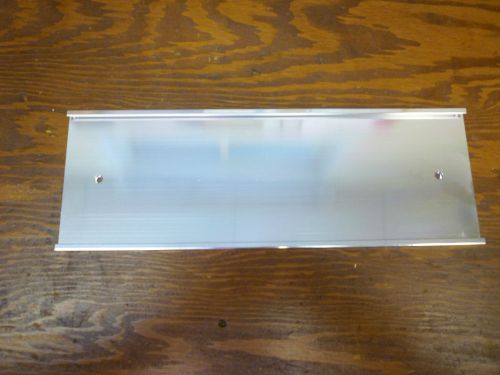 4&#034; x 12&#034; Silver Door or Wall Holder Brackets / Sign Frames  (Quantity of 2)
