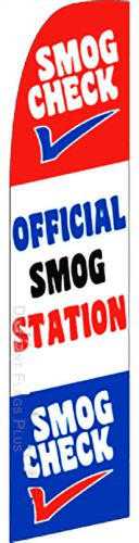 OFFICIAL SMOG STATION Repair Swooper Banner Feather Flutter Tall Curved Top Flag