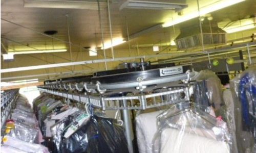 White, model W500, 500 order slot electric dry cleaning conveyor