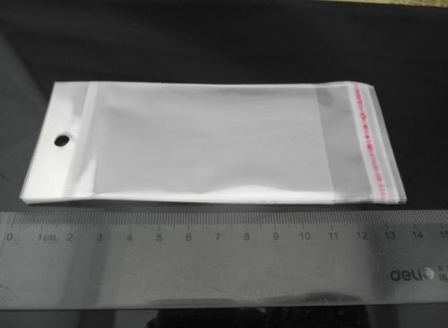 200pcs opp clear plastic bag packaging poly self adhesive jewelry bags 2.2&#034;x5.5&#034; for sale