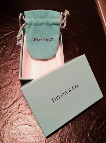 Tiffany &amp; Co. Empty Blue Gift Box with  Jewelry Pouch~EXC