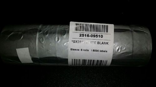 GARVEY LABELS GX2516 White Labels for  25-88, 25-99 &amp; 25-10/10 Labelers (8 RLS)