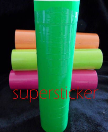 1 tube x 10 roll x 500 tags green label refill for mx-5500 l5500 mx989 price gun for sale