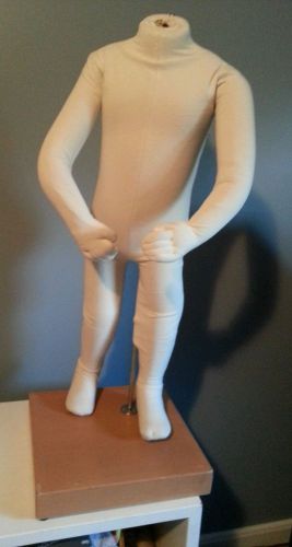 28&#034;-29&#034; poseable child/kid mannequin made of durable cloth w/stand. quality! for sale