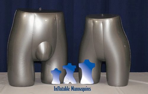 His &amp; Her Special - Inflatable Mannequin - Panty &amp; Brief Forms, Silver