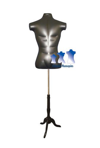Inflatable Male Torso, with MS7B Stand, Black