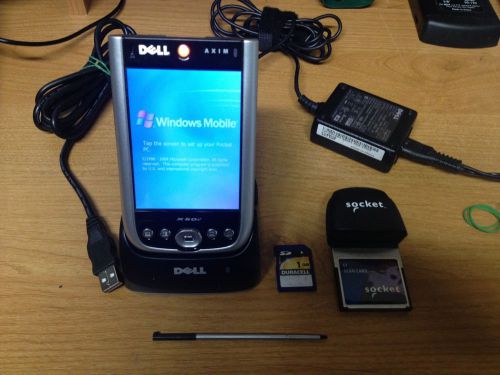 Dell Axim x50v with socket scanner CF Scan Card * 1gb SD Card