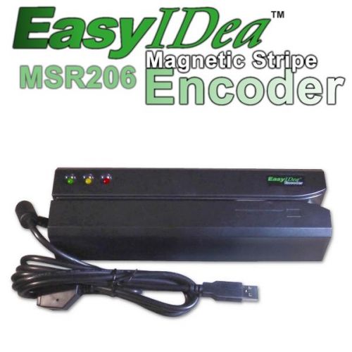 Easyidea magnetic stripe writer encoder id credit card - msr206 for sale