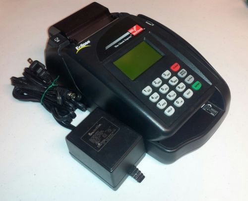 Verifone / Telecheck Eclipse Payment Credit Card &amp; Check Processing Terminal