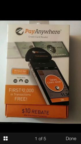 BRAND NEW PayAnywhere - Mobile Credit Card Reader - Retail Packaging - Black