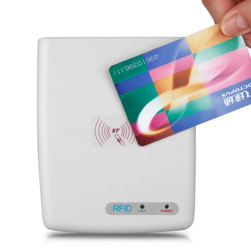 White usb rfid contactless proximity smart card reader writer transfer payment for sale
