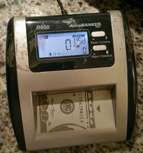 D500 accubanker counterfeit money detector machine Used