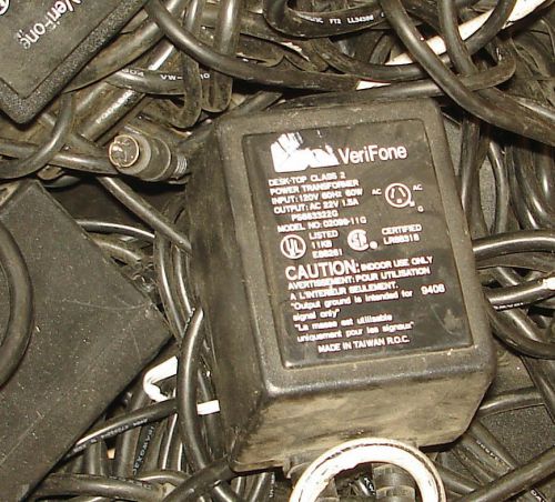 Lot of 10 VeriFone AC Adapter 02099-11G Power Supply 22VAC-1.5A Power Supply