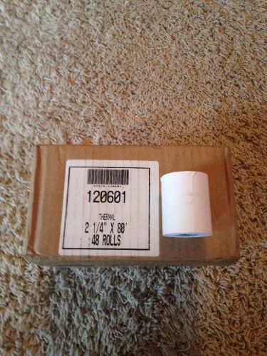 48 2 1/4&#034; X 80&#034; Thermal Rolls (unopened)