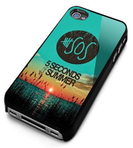 5 Sos Seconds of Summer Logo iPhone 4/4s/5/5s/5c/6 Black Hard Case