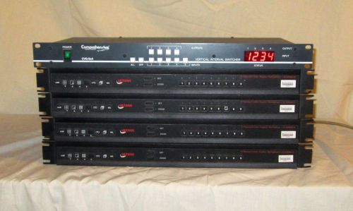 Lot of 4 Ultrak 9 Channel Color Multiplexer Model KX0900CD AND 1 CVG-5x4 VIS