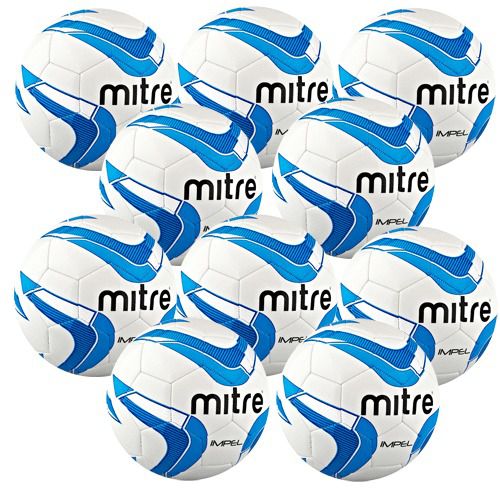 20 x new 2013 mitre impel white/blue/navy training football - size 3 for sale