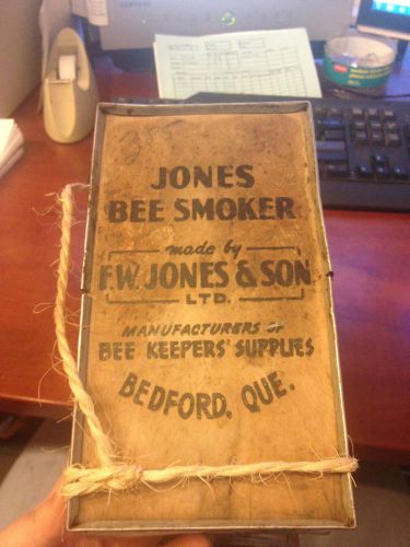 Vintage Bee Smoker  F.W. Jones &amp; Son