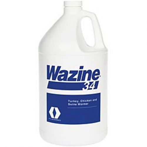 Wazine Piperazine 34% Swine Pig Chicken Turkey Water Wormer DeWormer 1 Gallon