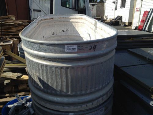 used Round End 268 Gallon Steel Stock Tank!! (7062-OS)