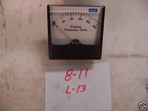 (z 8-11 L13) SIMPSON GAUGE P/N 1327 0-200 COATING THICKNESS UNITS