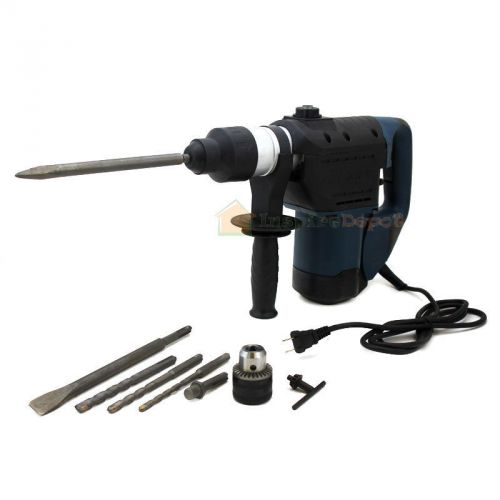 Electric SDS Rotary Hammer Drill Plus Demolition Bits W/ Case Tools Shop 110v
