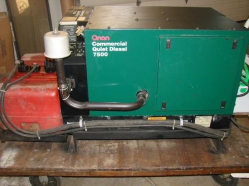 Onan 7500 quiet diesel generator for sale