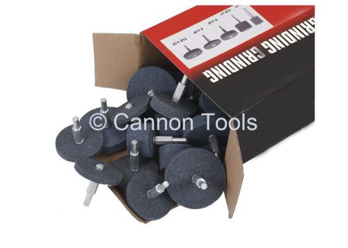 36pc assorted grinding stones / wheels coarse and fine with 1/4 arbor fast post for sale