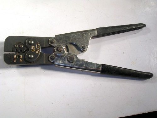 GW ELCO 06-7852-01 RATCHETED CRIMPING TOOL