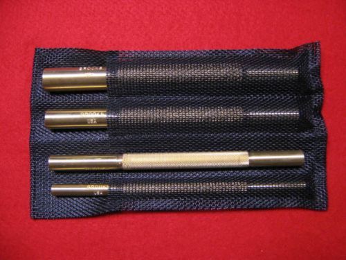 Brass drift punch tool kit 5/16&#034;,3/8&#034;,7/16&#034;,9/16&#034;x8&#034; brooks-usa pro non-sparking for sale