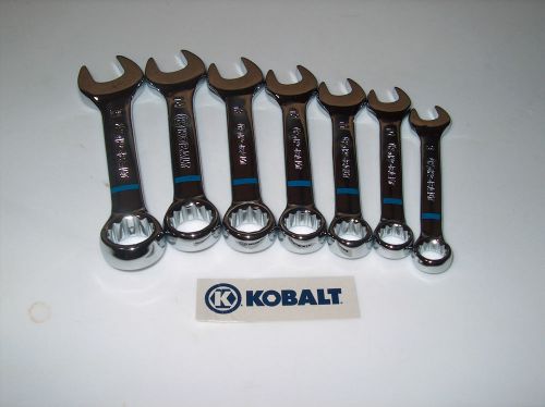 Kobalt 7 piece metric stubby wrench set 9 to 15mm  **new** for sale