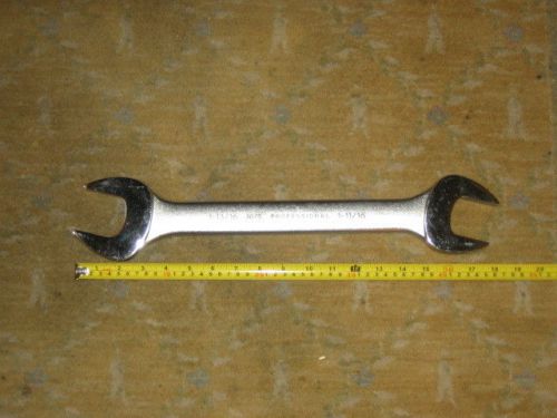 Nos proto 3075 1-13/16 &amp; 1-11/16 professional double open end wrench for sale
