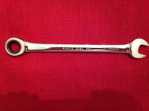 42573 NEW CRAFTSMAN 15mm COMBINATION RATCHETING WRENCH METRIC