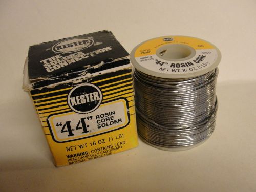 Kester  &#034;44&#034;  rosin core solder  16 oz. (1 lb.) (used) solder for sale