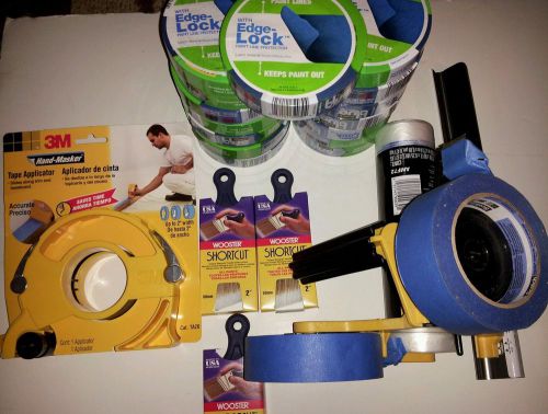 3m handmasker m3000 blue tape floor tape dispenser wooster shortcut brush lot for sale