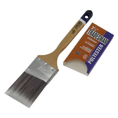 2-1/2&#034; Angular Polyester Bristle Paint Brush